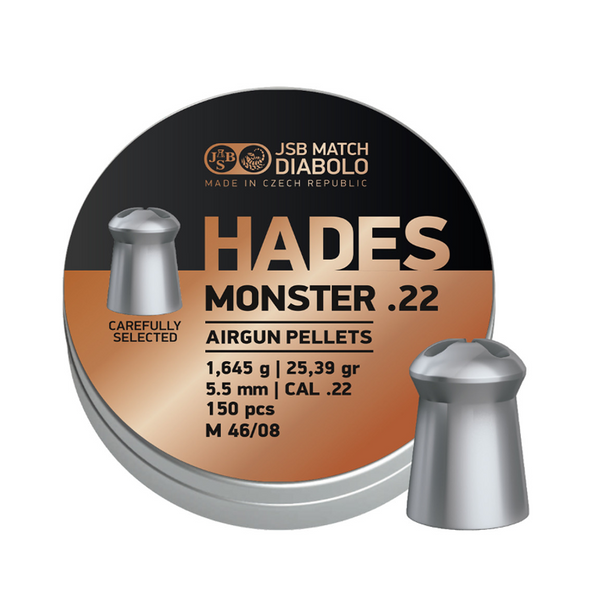 JSB Match Hades Monster .22 Cal, 25.39 gr-150 ct
