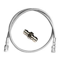 ARES Hose Extension 4500 Psi, 39" Stainless Steel Charging System w/ 8 mm Double Male Fill Probe