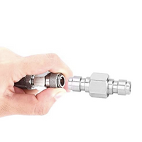 ARES Hose Extension 4500 Psi, 39" Stainless Steel Charging System w/ 8 mm Double Male Fill Probe
