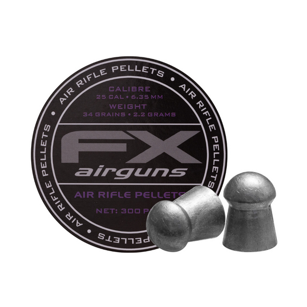 FX Airguns .25 Cal,33.95 gr, Domed-300 cts