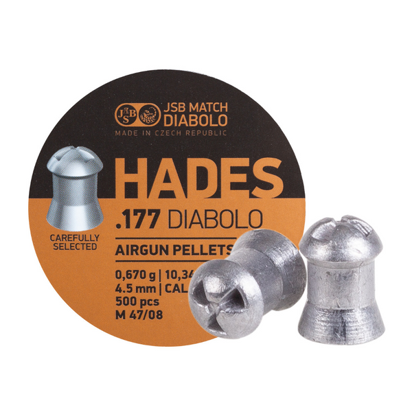 JSB Diabolo Hades .177 Cal, 10.34 gr, Hollowpoint, 500 Cts