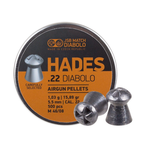 JSB Diabolo Hades .22 Cal, 15.89 gr, Hollowpoint-500 cts