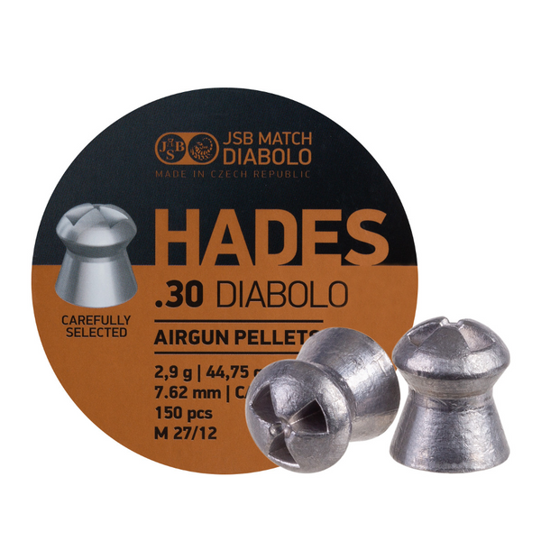 JSB Match Diabolo Hades .30 Cal, 44.75 gr, Hollowpoint-150 cts