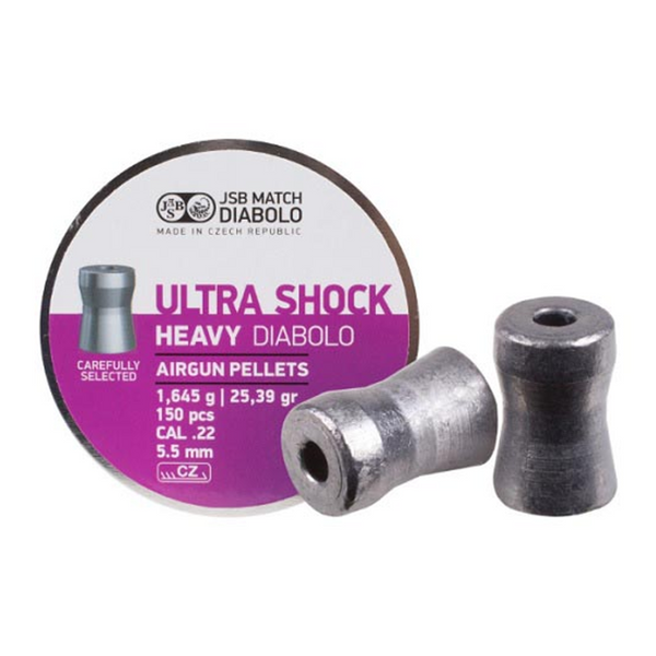 JSB Ultra Shock Hollow Point .22 Cal, 25.39 gr - 150 ct