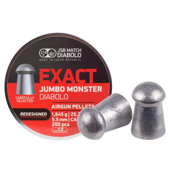 JSB Diabolo Exact Monster Redesigned .22 Cal, 25.39 gr - 200 ct