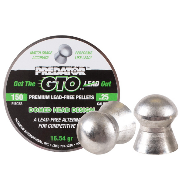Predator GTO Lead-Free .25 Cal, 16.54 gr- 150 Ct