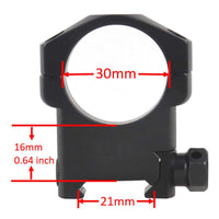 Vector Optics 30mm High Mark Weaver Mount Rings(SCTM-08)
