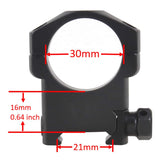 Vector Optics 30mm High Mark Weaver Mount Rings(SCTM-08)